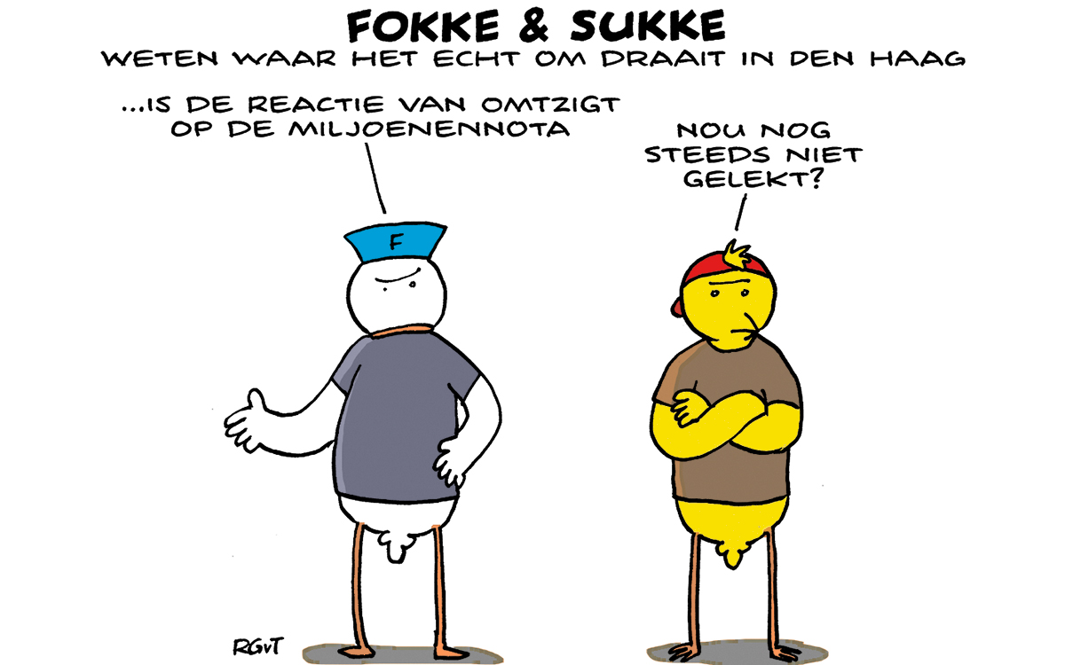 F&S weten waar het echt om draait in Den Haag (NRC, ma, 18-09-23)