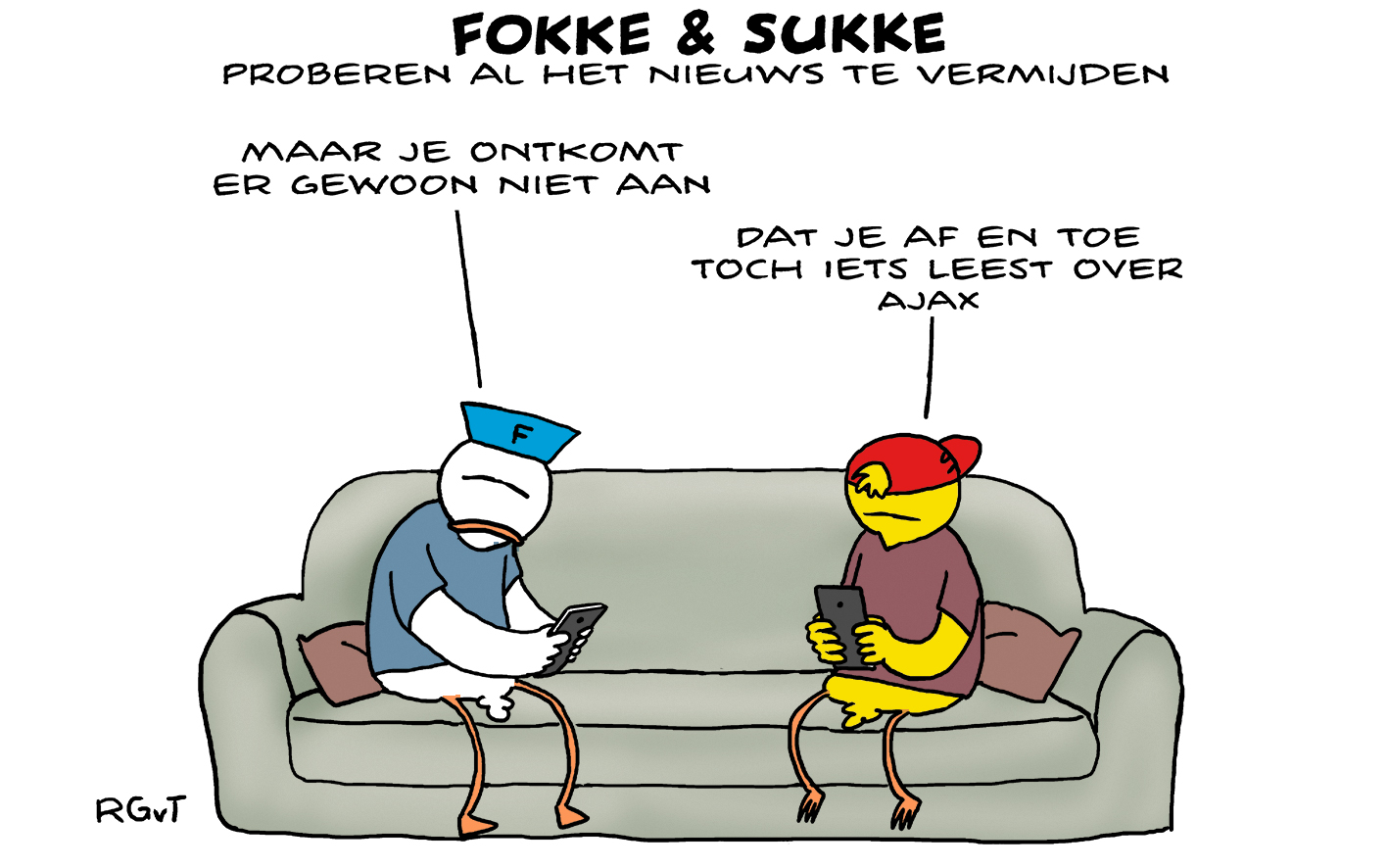 F&S proberen al het nieuws te vermijden (NRC, wo, 25-10-23)