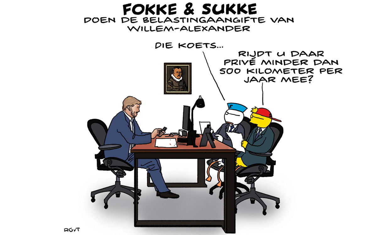F&S doen de belastingaangifte van Willem-Alexander (NRC, vr, 27-10-1023)