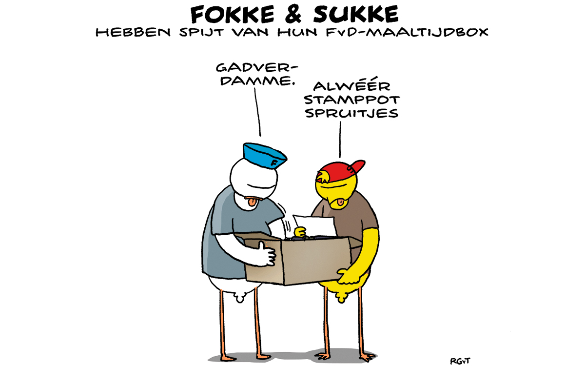 F&S hebben spijt van hun FvD-maltijdbox (NRC, za, 04-11-23)