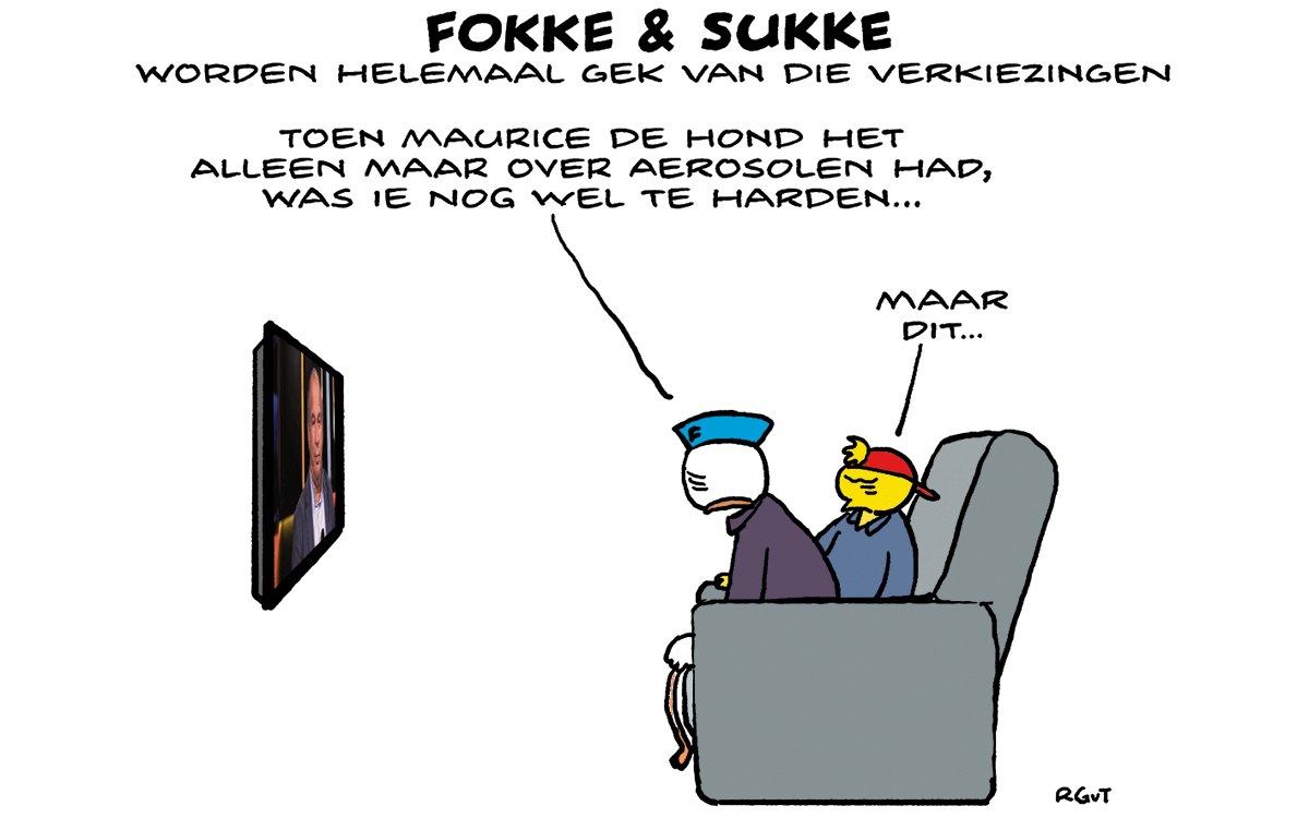 F&S worden helemaal gek van die verkiezingen (NRC, vr, 17-11-23)