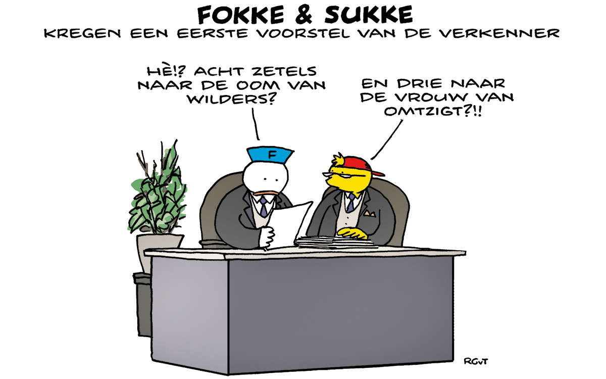 F&S kregen een eerste voorstel van de verkenner (NRC, di, 28-11-23)