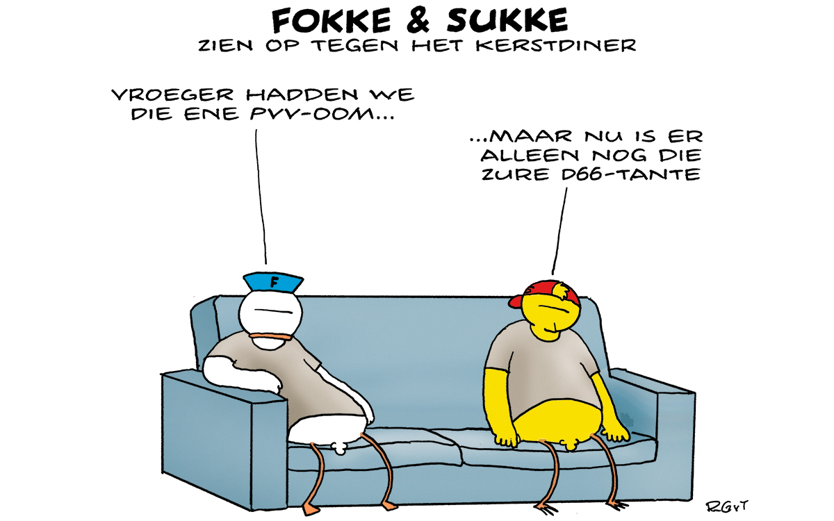 F&S zien op tegen het kerstdiner (NRC, ma, 18-12-23)