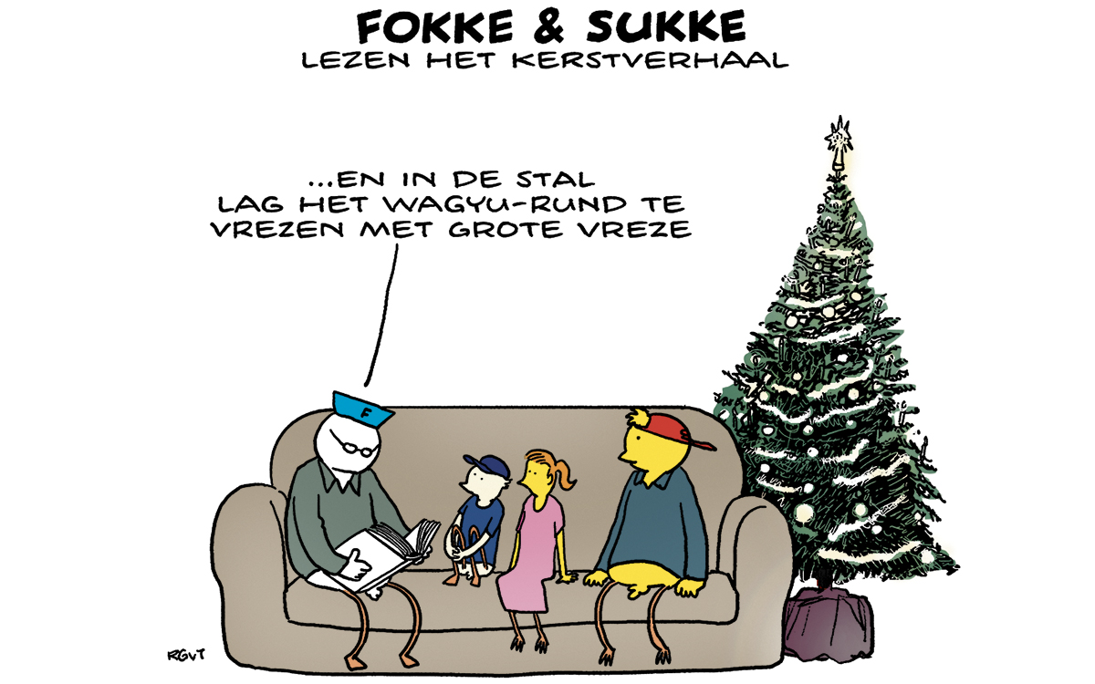 F&S lezen het kerstverhaal voor (NRC, za, 23-12-23)