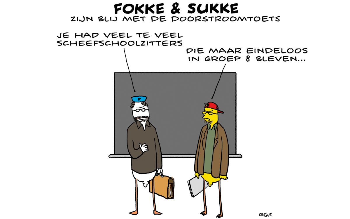 F&S zijn blij met de doorstroomtoets (NRC, di, 30-01-24)