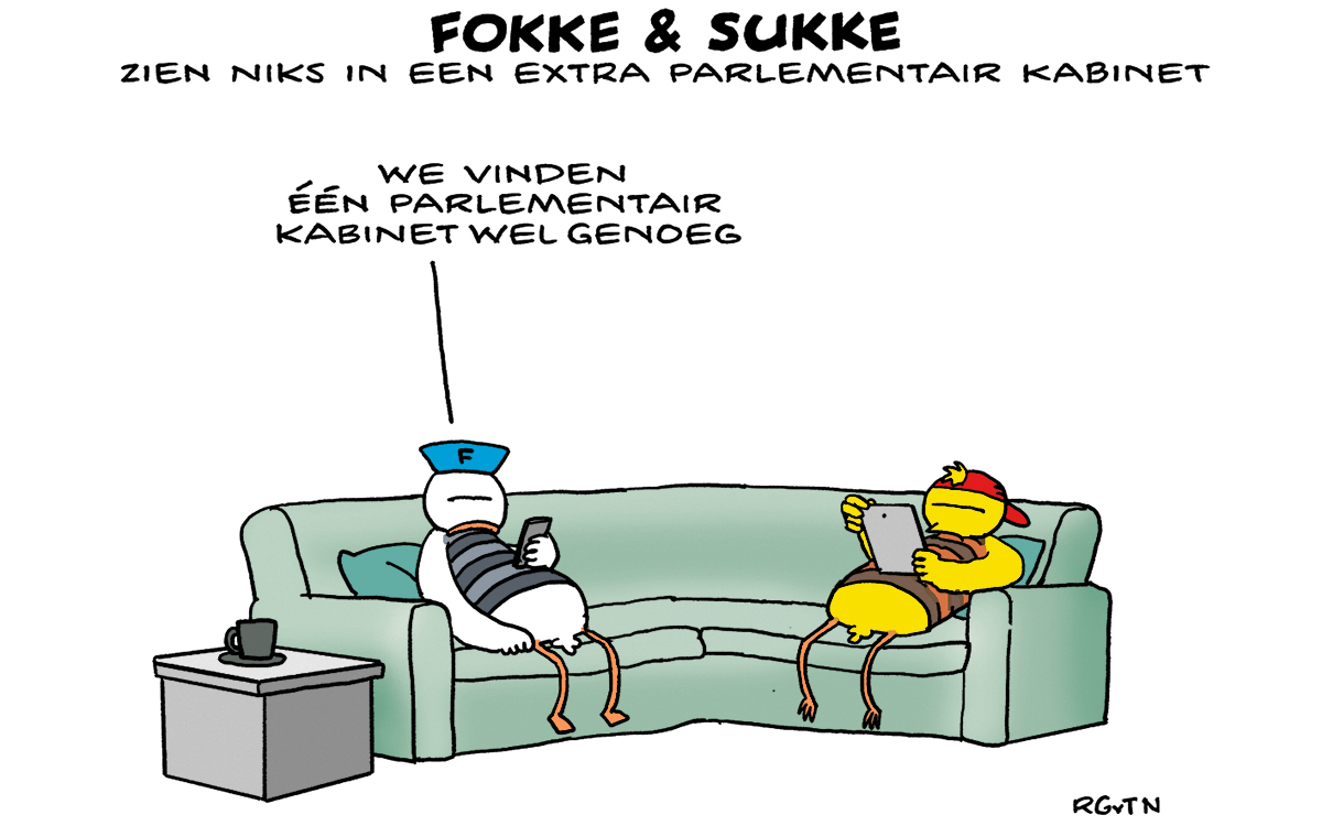 F&S zien niks in een extra parlementair kabinet  (NRC, vr, 16-02-24)