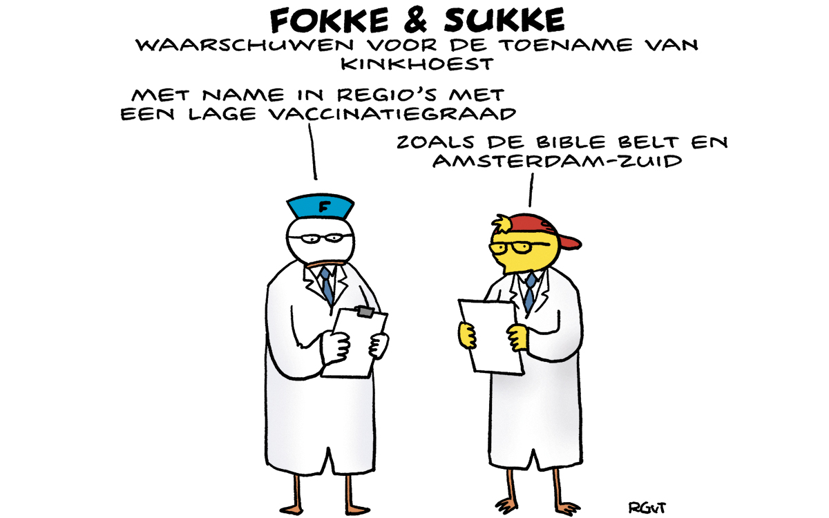 F&S waarschuwen voor de toename van kinkhoest (NRC, di, 20-02-24)