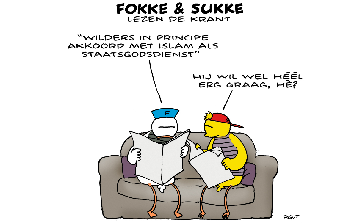 F&S lezen de krant (NRC, ma, 26-02-24)