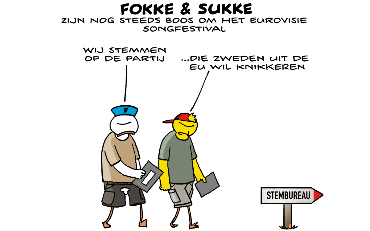 F&S zijn nog steeds boos om het Eurovisie Songfestival (NRC, do, 06-06-24)