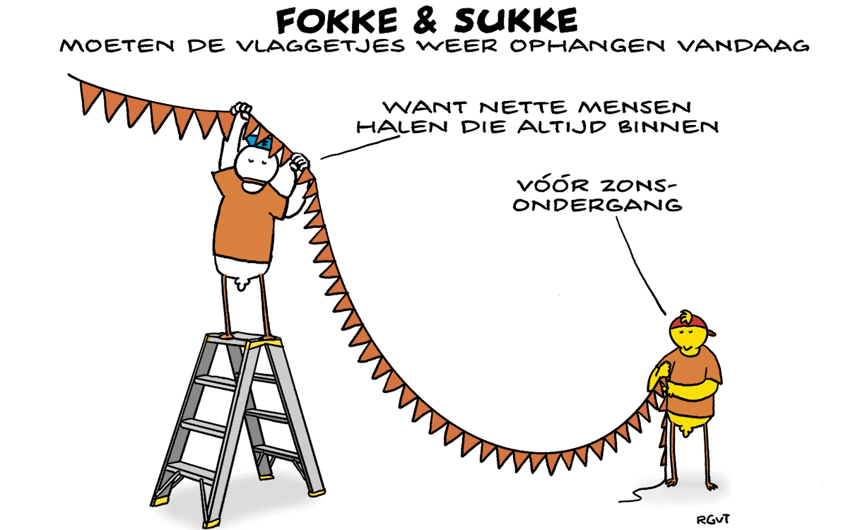 F&S moeten de vlaggetjes weer ophangen vandaag (NRC, wo, 10-07-24)