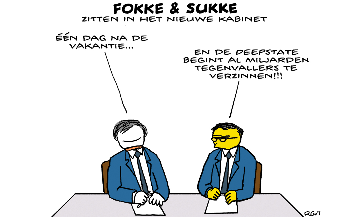 F&S zitten in het nieuwe kabinet (NRC, di, 13-08-24)
