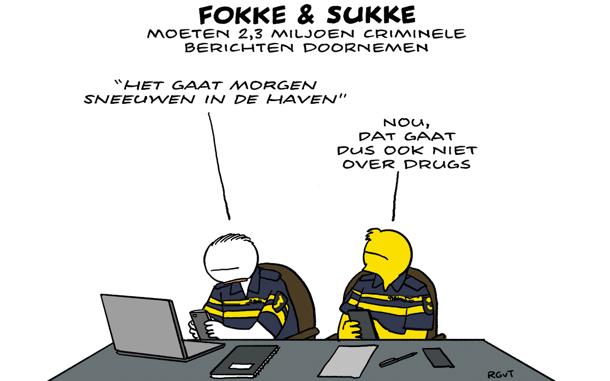 F&S moeten 2,3 miljoen criminele berichten doornemen (NRC, do, 05-12-24)