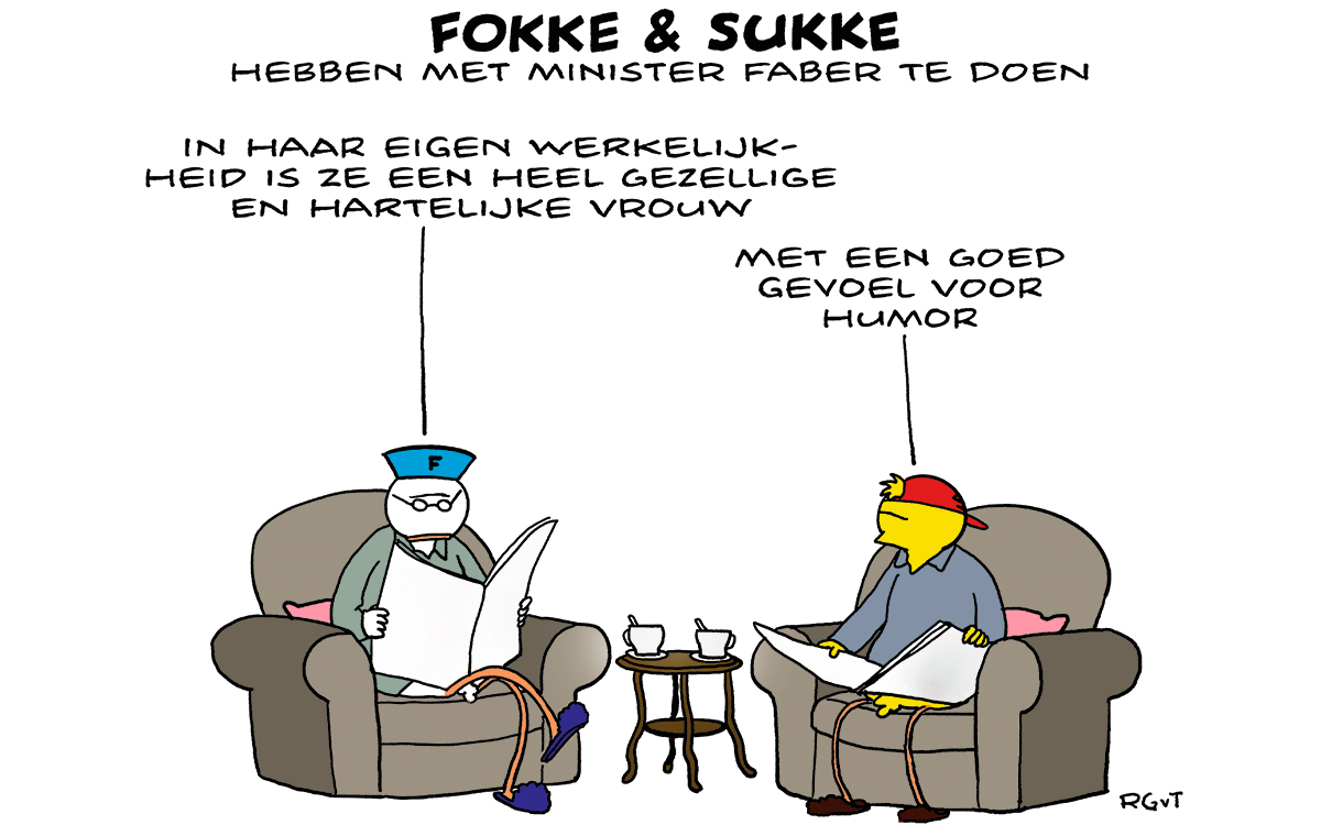 F&S hebben met minster Faber te doen (NRC, wo, 18-12-24)