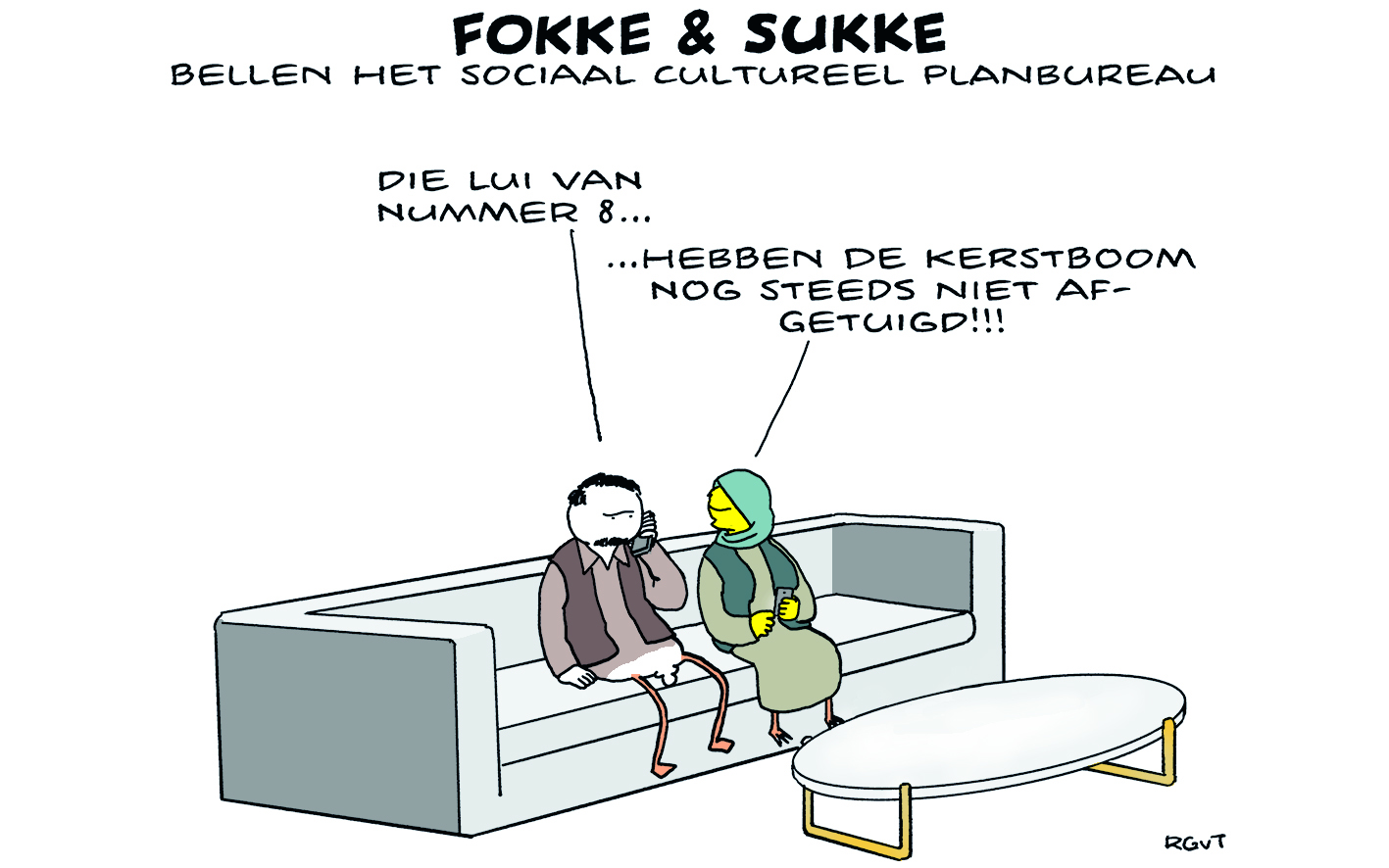 F&S bellen het sociaal en cultureel planbureau (NRC, za, 11-01-25)
