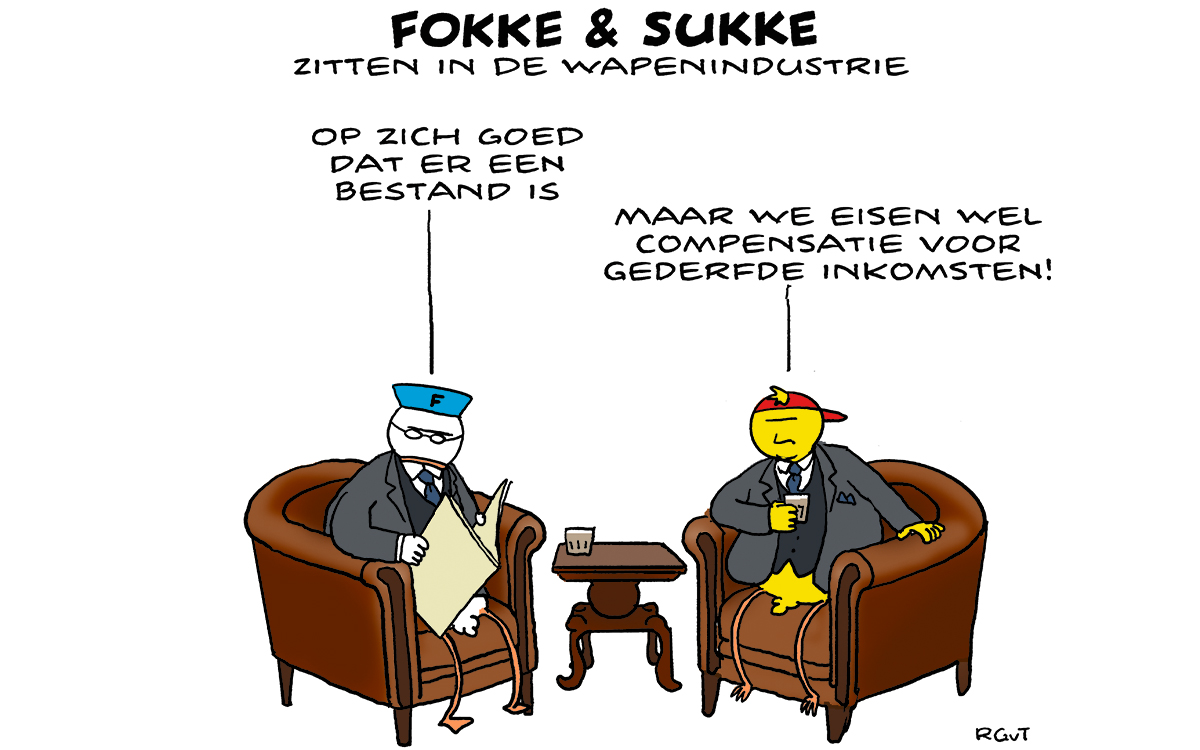 F&S zitten in de wapenindustrie (NRC, vr, 17-01-25)