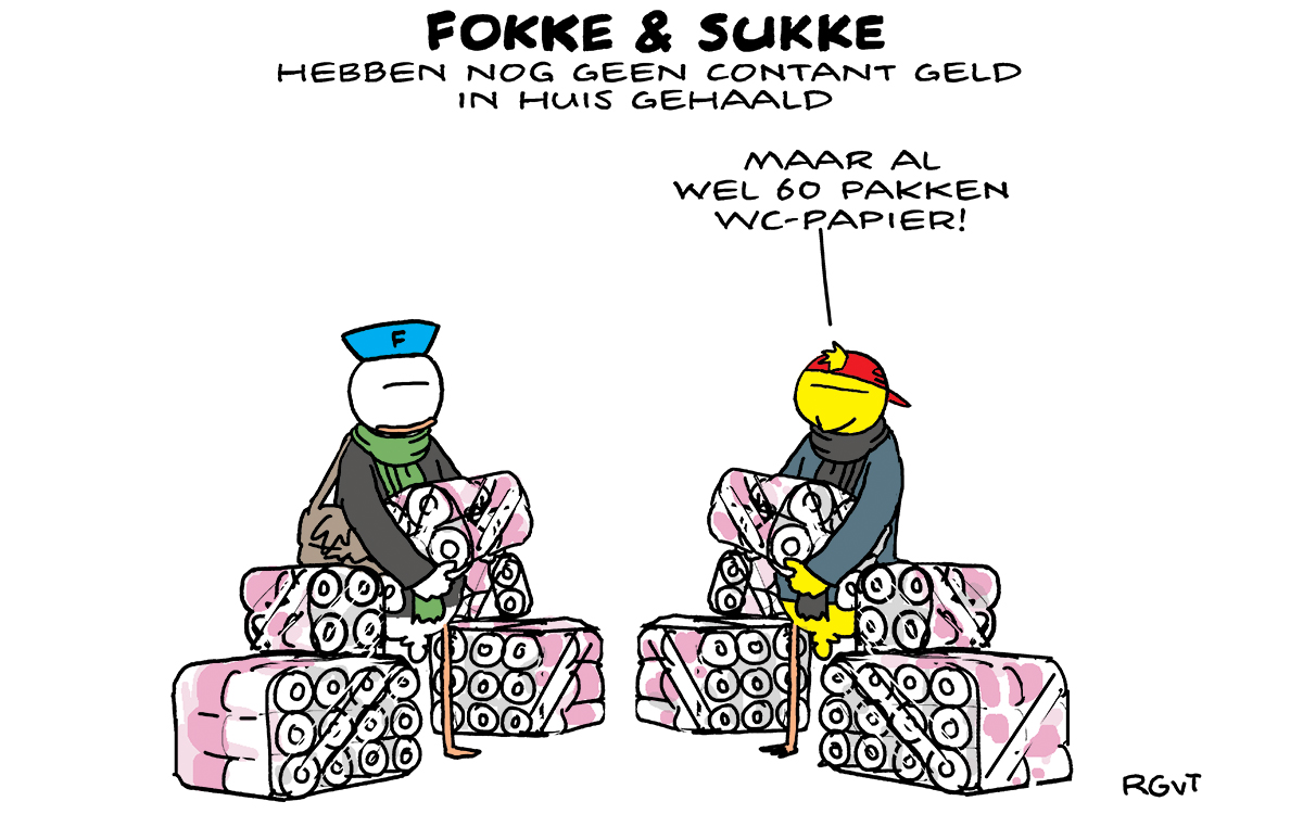 F&S hebben nog geen contant geld in huis gehaald (NRC, vr, 21-02-25))
