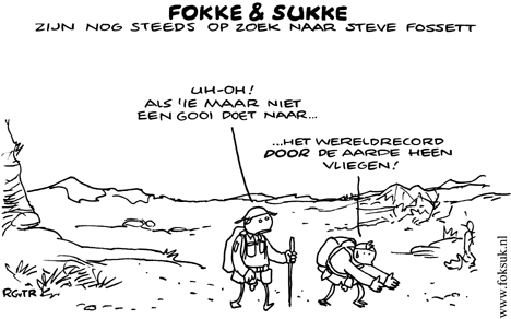 zijn nog steeds op zoek naar steve fossett