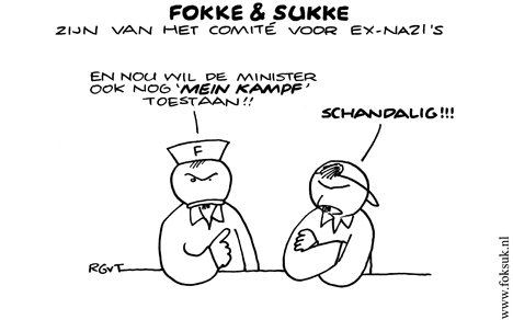 Fokke & Sukke zijn van het comité voor ex-nazi's (wo, 12-09-07)