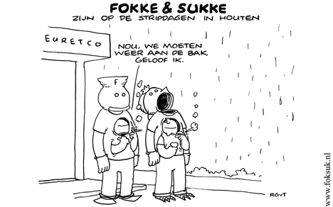 F & S zijn opde stripdagen in Houten (NRC, za, 29-09-07)