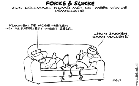 F&S zijn helemaal klaar met de week van de democratie (NRC, za, 13-10-07)