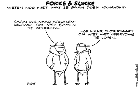 F&S weten nog niet wat ze gaan doen vanavond (NRC, do, 18-10-07)