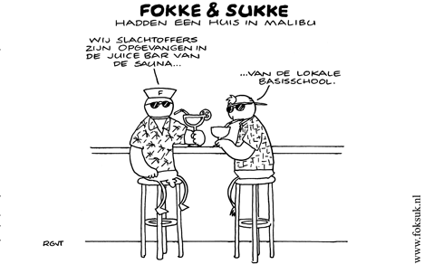 F&S hadden een huis in Malibu (NRC, di, 23-10-07)