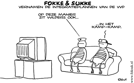 F&S vernamen de integratieplannen van de VVD (NRC, ma, 12-11-07)