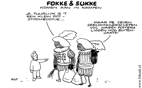 F&S komen aan in Kampen (NRC, za, 17-11-07)