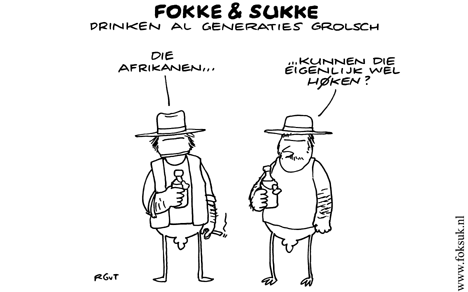 F&S drinken al generaties Grolsch (NRC, di, 20-11-07)