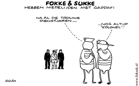 F&S hebben medelijden met Gadaffi (NRC, wo, 12-12-07)