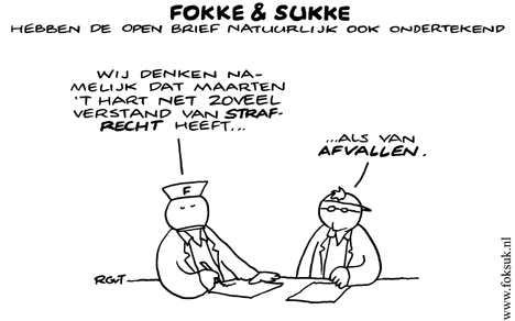 F&S hebben de open brief natuurlijk ook ondertekend (NRC, za, 15-12-07)