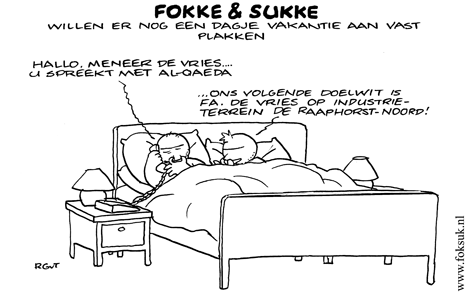 F&S willen er nog een dagje vakantie aan vastplakken (NEXT, ma, 070108)