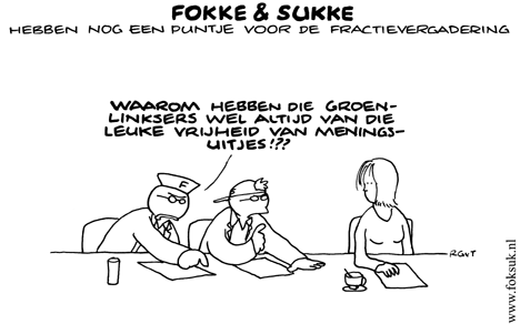 F&S hebben nog een puntje voor de fractievergadering (NRC, di, 15-01-08)