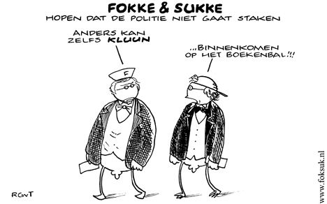 F&S hopen dat de politie niet gaat staken (NRC, di, 11-03-08)