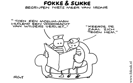 F&S begrijpen niets meer van ironie (NRC, ma, 17-03-08)