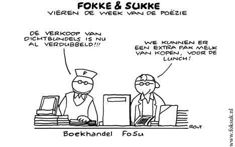 F&S vieren de week van de poëzie (NRC, ma, 07-04-08)