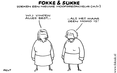 F&S zoeken een nieuwe hoofdredacteur (M/V) (NRC, wo, 16-04-08)