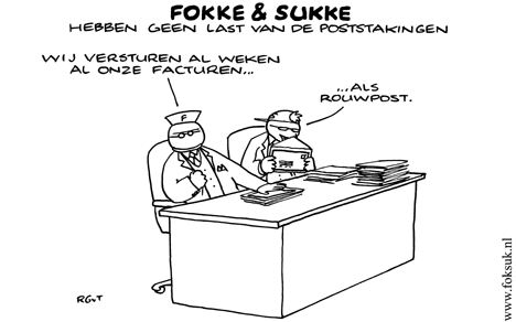 F&S hebben geen last van de poststakingen (NRC, vr, 25-04-08)