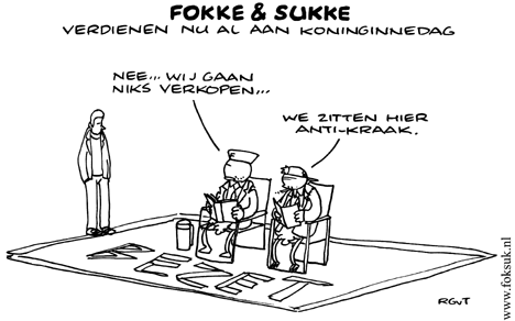 F&S verdienen nu al aan Koninginnedag (NRC, ma, 28-04-08)