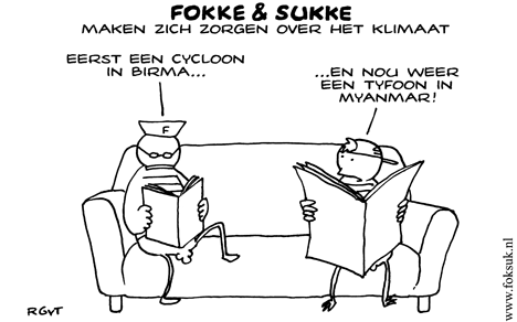 F&S maken zich zorgen over het klimaat (NRC, di, 06-05-08)