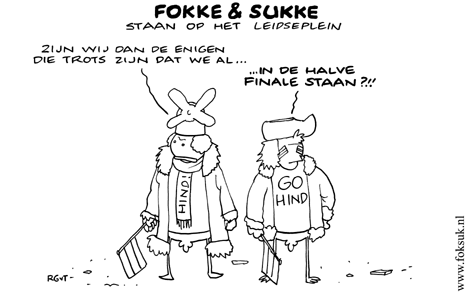 F&S staan op het Leidseplein (NRC, di, 20-05-08)