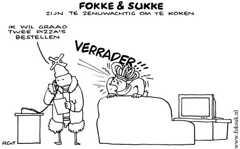 F&S zijn te zenuwachtig om te koken (NRC, ma, 09-06-08)