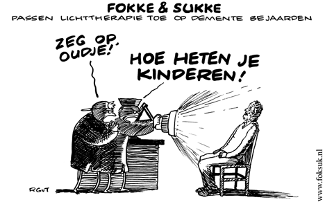 F&S passen lichttherapie toe op demente bejaarden (NRC, wo, 11-06-08)