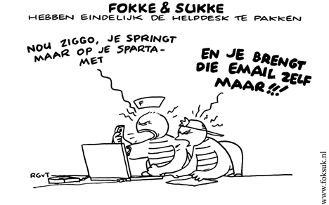 F&S hebben eindelijkde helpdesk te pakken (NRC, zo, 16-06-08)