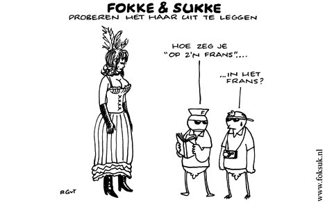 F&S proberen het haar uit te leggen (NRC, do, 24-7-08)