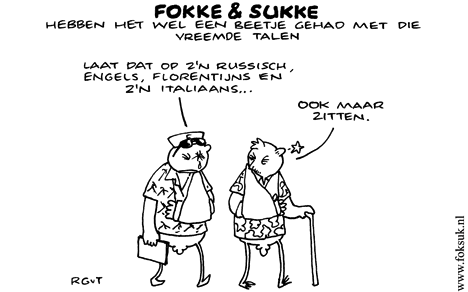 F&S hebben het wel een beetje gehad met die vreemde talen (NRC, za, 26-07-08)