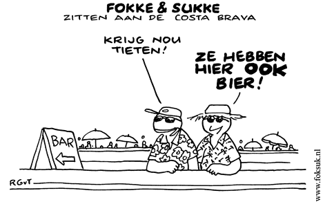 F&S zitten aan de Costa Brava (NRC, za, 02-08-08)