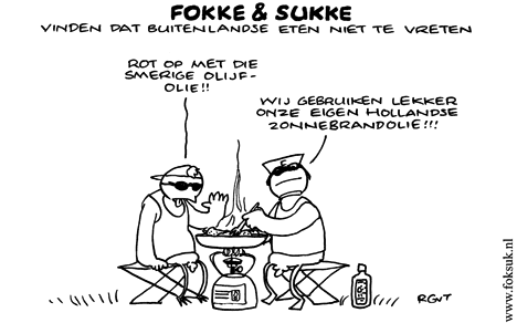F&S vinden dat buitenlandse eten niet te vreten (NRC, di, 05-08-08)