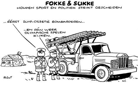 F&S houden sport en politiek strikt gescheiden (Next, ma, 11-08-08)