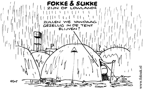 F&S zijn op Lowlands (NRC, vr, 15-08-08)